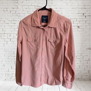 American Eagle Blush Pink Corduroy Jacket